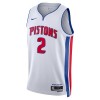 Dres Detroit Pistons Cade Cunningham 2 Nike 2022-23 Association Edition Bijela Swingman